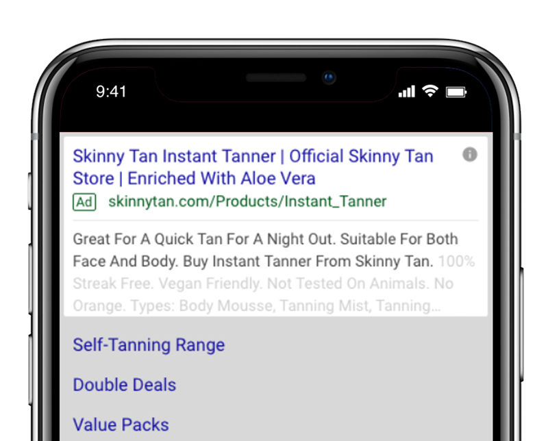 Skinny Tan Search Engine Advertising